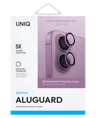iPhone 16 / 16 Plus Uyumlu Uniq Optix Alüminyum Kamera Lens Koruyucu