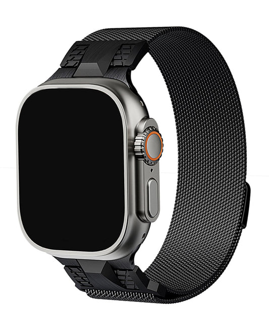 Apple Watch Uyumlu Metal Paslanmaz Celik Royal Milano Loop Kordon