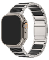 Apple Watch Uyumlu Karbon Titanyum Montblanc Loop Kordon