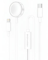 Apple Watch Uyumlu Keephone 2in1 Type-C to Lightning Hızlı Şarj Kablo