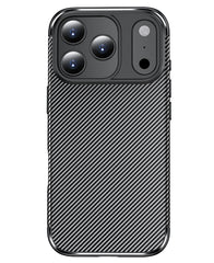 iPhone 17 Pro Uyumlu Karbon Silikon Kılıf