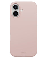 iPhone 17 uyumlu pembe Uniq Lino Hybrid Magsafe kılıf.