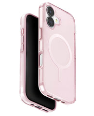 iPhone 17 uyumlu pembe StrapG Uniq Clario Magsafe kılıf.