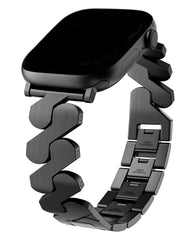 Apple Watch Uyumlu Metal Paslanmaz Celik Helix Loop Kordon