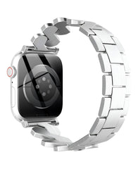 Apple Watch Uyumlu Metal Paslanmaz Celik Helix Loop Kordon