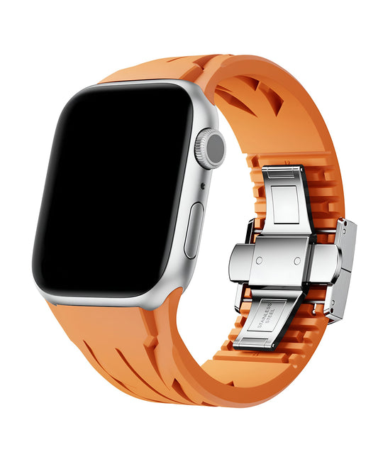Apple Watch Uyumlu Metal Tokalı Silikon Apex Loop Kordon