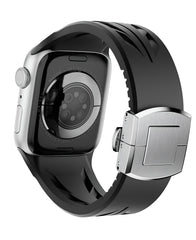 Apple Watch Uyumlu Metal Tokalı Silikon Apex Loop Kordon
