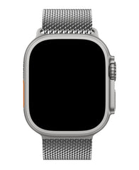Apple Watch Uyumlu Metal Hasır Paslanmaz Çelik Amares Loop Kordon