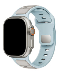 Apple Watch Uyumlu Çift Renk Silikon Twinpair Loop Kordon