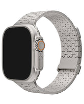 Apple Watch Uyumlu Manyetik Titanyum Nobex Loop Kordon - Titanyum Gri - Strapg