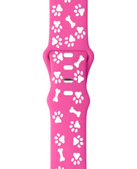 Apple Watch Uyumlu Pati Desenli Pawsense Silikon Loop Kordon - Strapg