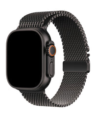 Apple Watch Uyumlu Metal Hasır Paslanmaz Çelik Amares Loop Kordon