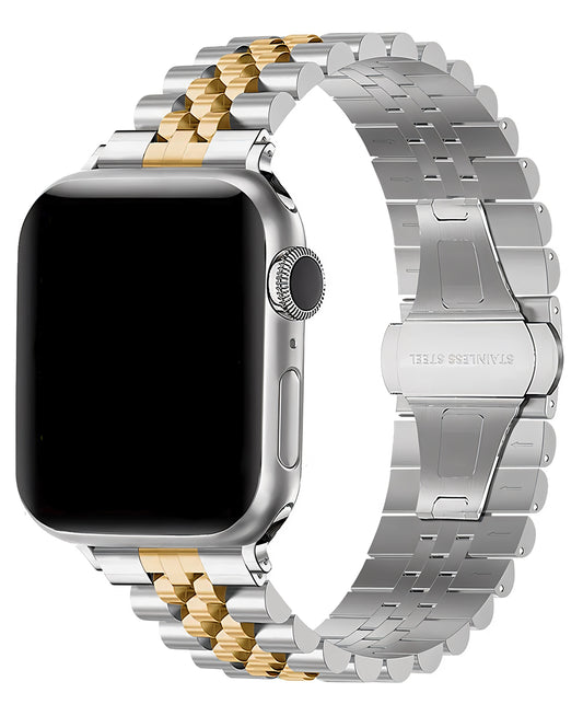 Apple Watch Uyumlu Metal Paslanmaz Celik Jubilee Loop Kordon