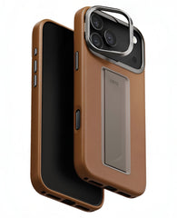 Uniq iPhone 17 Pro Max Uyumlu Heldro Pro Magsafe Standlı Vegan Deri Kılıf