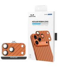 iPhone 17 Pro / Pro Max Uyumlu Keephone Kevlar Robin Kamera Lens Koruyucu
