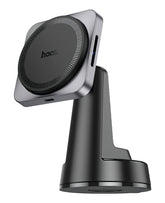 Hoco HW16 Vantuzlu 2in1 Kablosuz Şarj Özellikli Magsafe Manyetik Araç Telefon Tutucu - Strapg