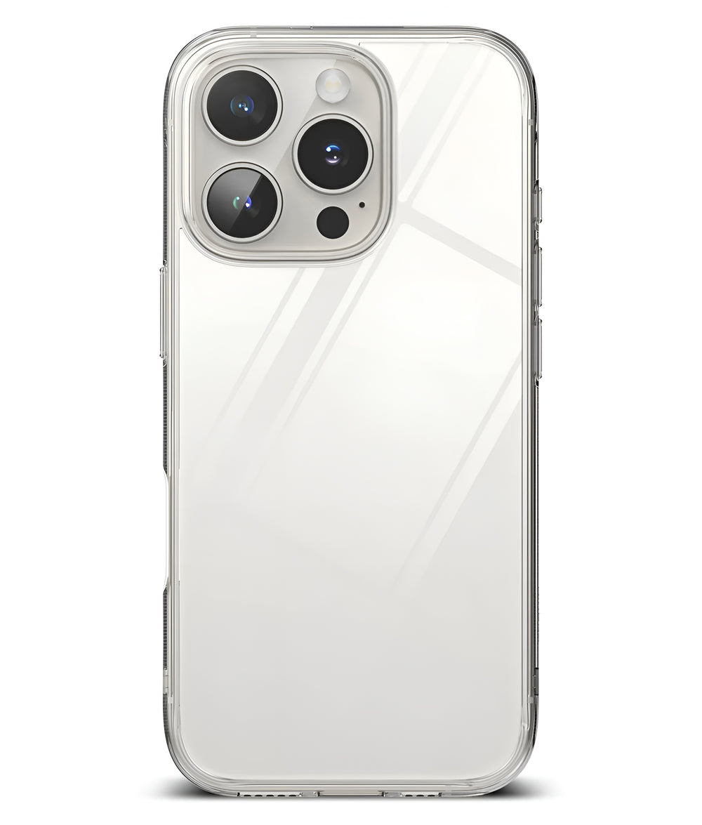 iPhone 16 Pro Max Uyumlu Sararmaz Sert Şeffaf Kılıf - Şeffaf - Strapg