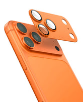 iPhone 17 Serisi Uyumlu Metal Kamera Lens Koruyucu - Turuncu - Strapg