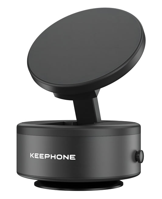 Keephone CR107 Vantuzlu 360 Dönebilir Taşınabilir Kablosuz Şarj Destekli Magsafe Araç Telefon Tutucu