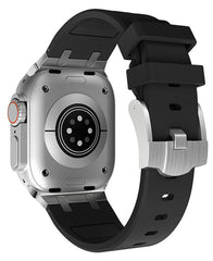 Apple Watch Uyumlu Metal Tokalı Silikon Copper Loop Kordon