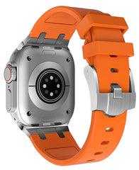 Apple Watch Uyumlu Metal Tokalı Silikon Copper Loop Kordon