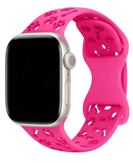 Apple Watch Uyumlu Pati Desenli Pawsense Silikon Loop Kordon