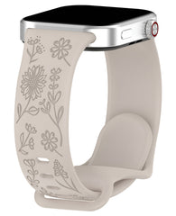 Huawei Watch Fit 3 / Fit 4 / Fit 4 Pro / Fit 5 / Fit 5 Pro Uyumlu Çiçek Desenli Silikon Lunin Kordon