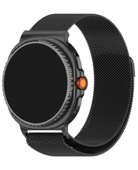 Samsung Galaxy Watch 8 9 40mm / 44mm - Watch 8 Classic 46mm Uyumlu Metal Paslanmaz Çelik Milano Loop Kordon
