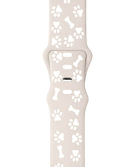 Apple Watch Uyumlu Pati Desenli Pawsense Silikon Loop Kordon