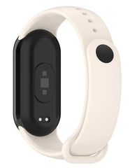 Xiaomi Mi Band 8 / 9 / 10 Uyumlu Metal Pimli Silikon Kordon