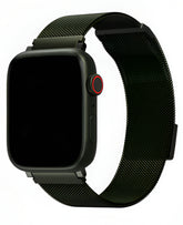 Uniq Apple Watch Uyumlu Manyetik Metal Paslanmaz Çelik Dante Loop Kordon - Haki - Strapg