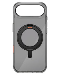 iPhone 17 Air uyumlu StrapG Uniq Swivix Siyah kılıf, dönebilen destek ayağı ve MagSafe uyumlu halkasıyla.