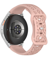 Samsung Galaxy Watch 4 5 6 7 Fe 40 44 Classic 42 43 46 47 mm Uyumlu 20mm Uyumlu Leopar Desenli Silikon Phantor Kordon