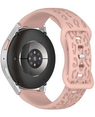 Samsung Galaxy Watch 4 5 6 7 Fe 40 44 Classic 42 43 46 47 mm Uyumlu 20mm Uyumlu Leopar Desenli Silikon Phantor Kordon