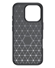 iPhone 16 Pro Uyumlu Karbon Silikon Kılıf