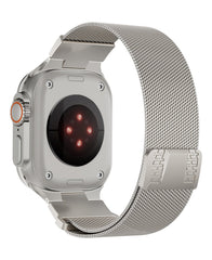 Apple Watch Uyumlu Metal Paslanmaz Celik Royal Milano Loop Kordon