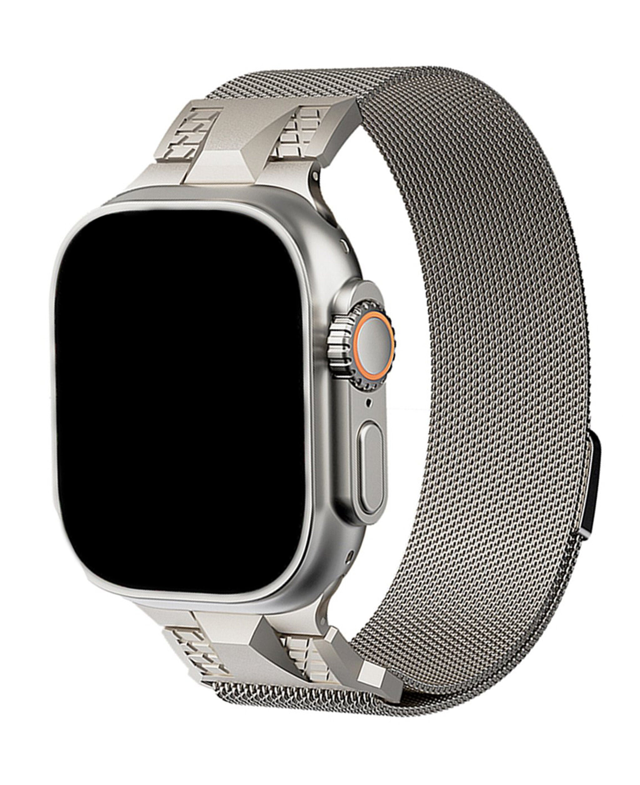 Apple Watch Uyumlu Metal Paslanmaz Celik Royal Milano Loop Kordon