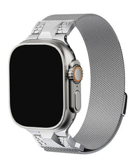 Apple Watch Uyumlu Metal Paslanmaz Celik Royal Milano Loop Kordon