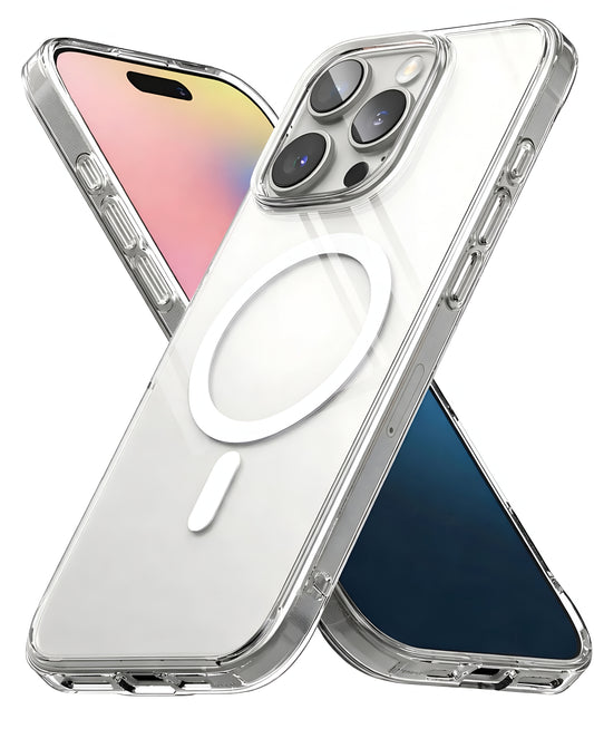 iPhone 16 Pro Max Uyumlu Sararmaz Sert Şeffaf Magsafe Kılıf