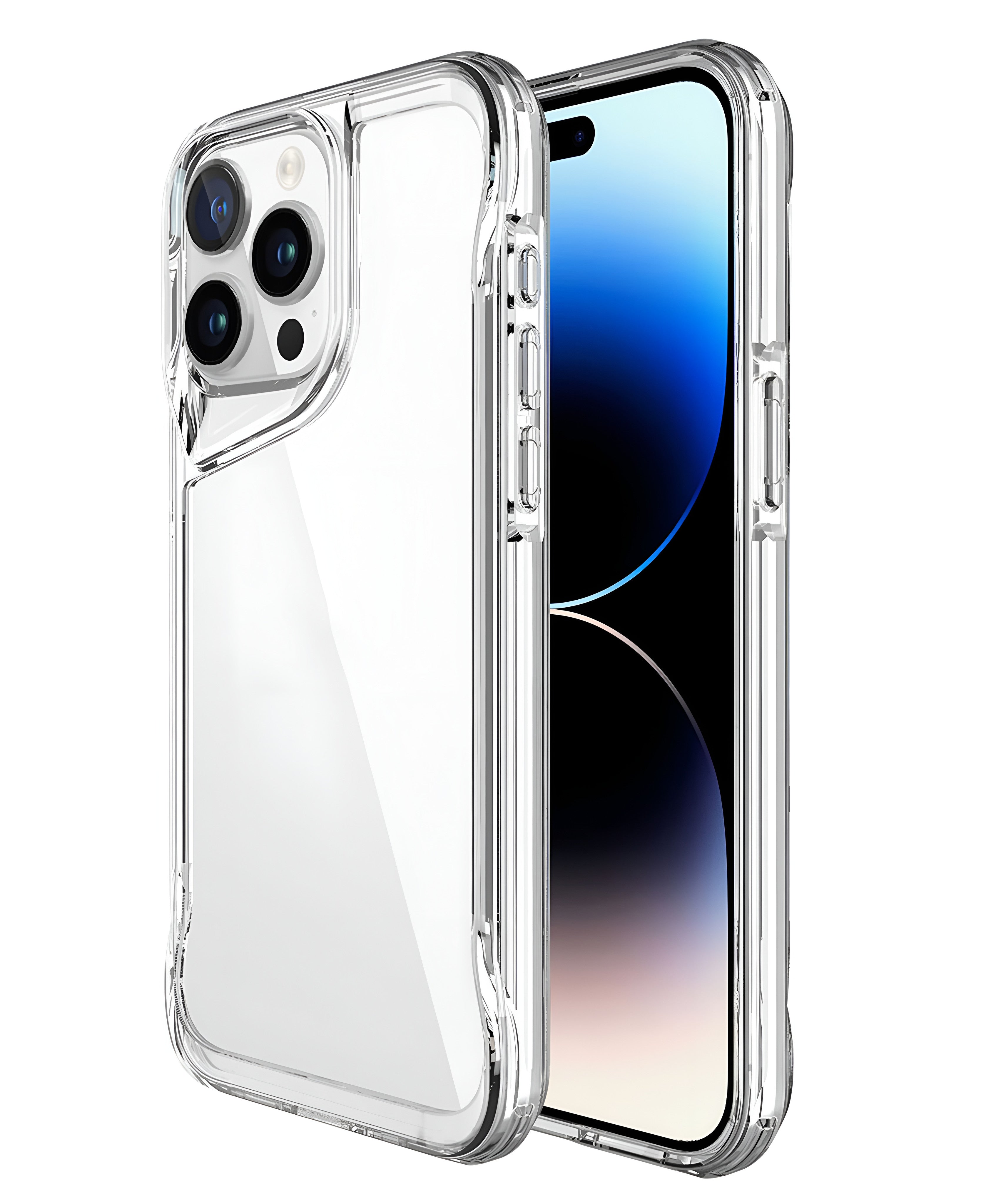 iPhone 15 Pro Max Uyumlu Şeffaf Silikon Kılıf