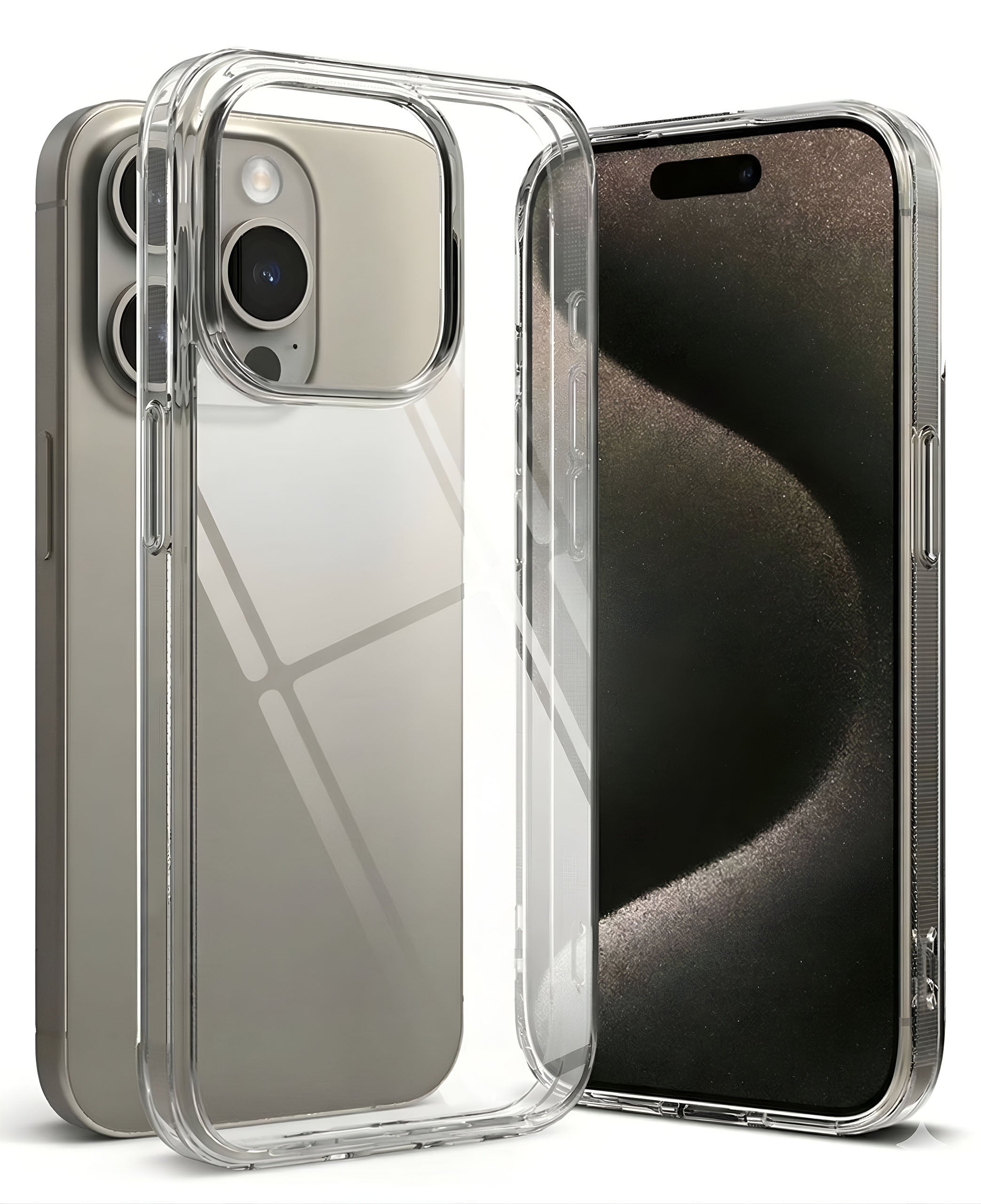 iPhone 15 Pro Max Uyumlu Sararmaz Sert Şeffaf Kılıf