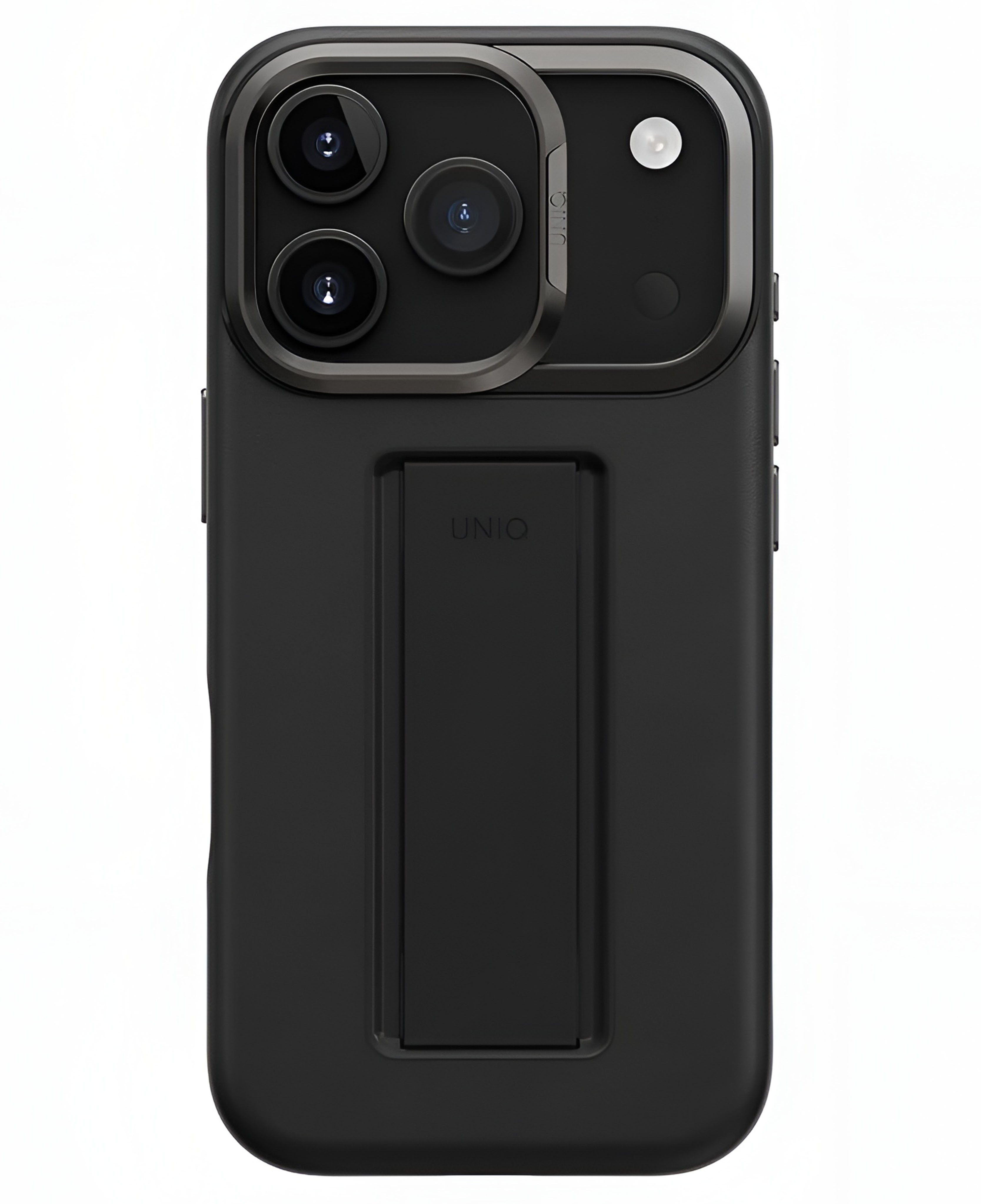 Uniq iPhone 17 Pro Max Uyumlu Heldro Pro Magsafe Standlı Vegan Deri Kılıf