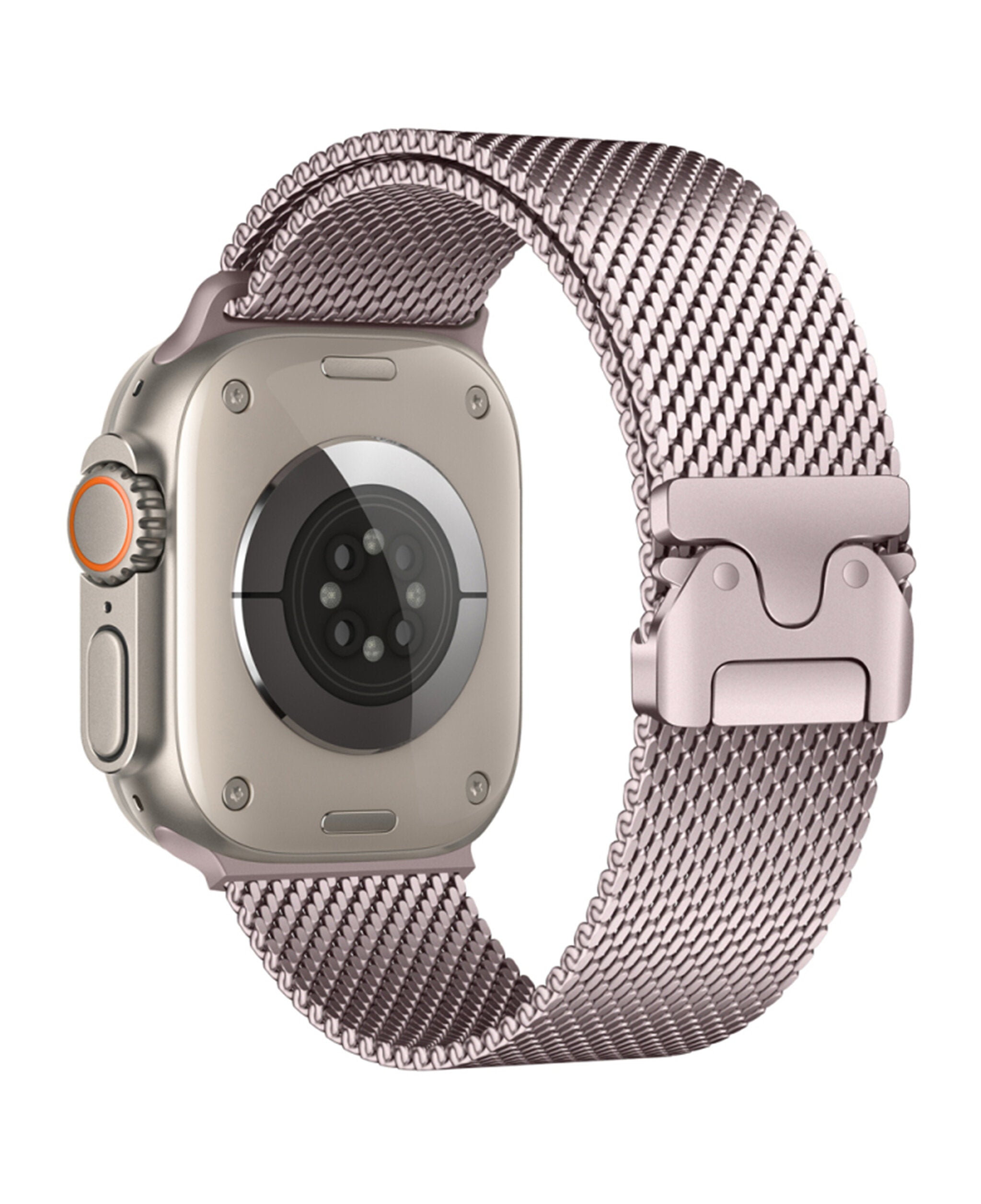 Apple Watch Uyumlu Metal Hasır Paslanmaz Çelik Amares Loop Kordon
