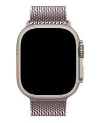 Apple Watch Uyumlu Metal Hasır Paslanmaz Çelik Amares Loop Kordon