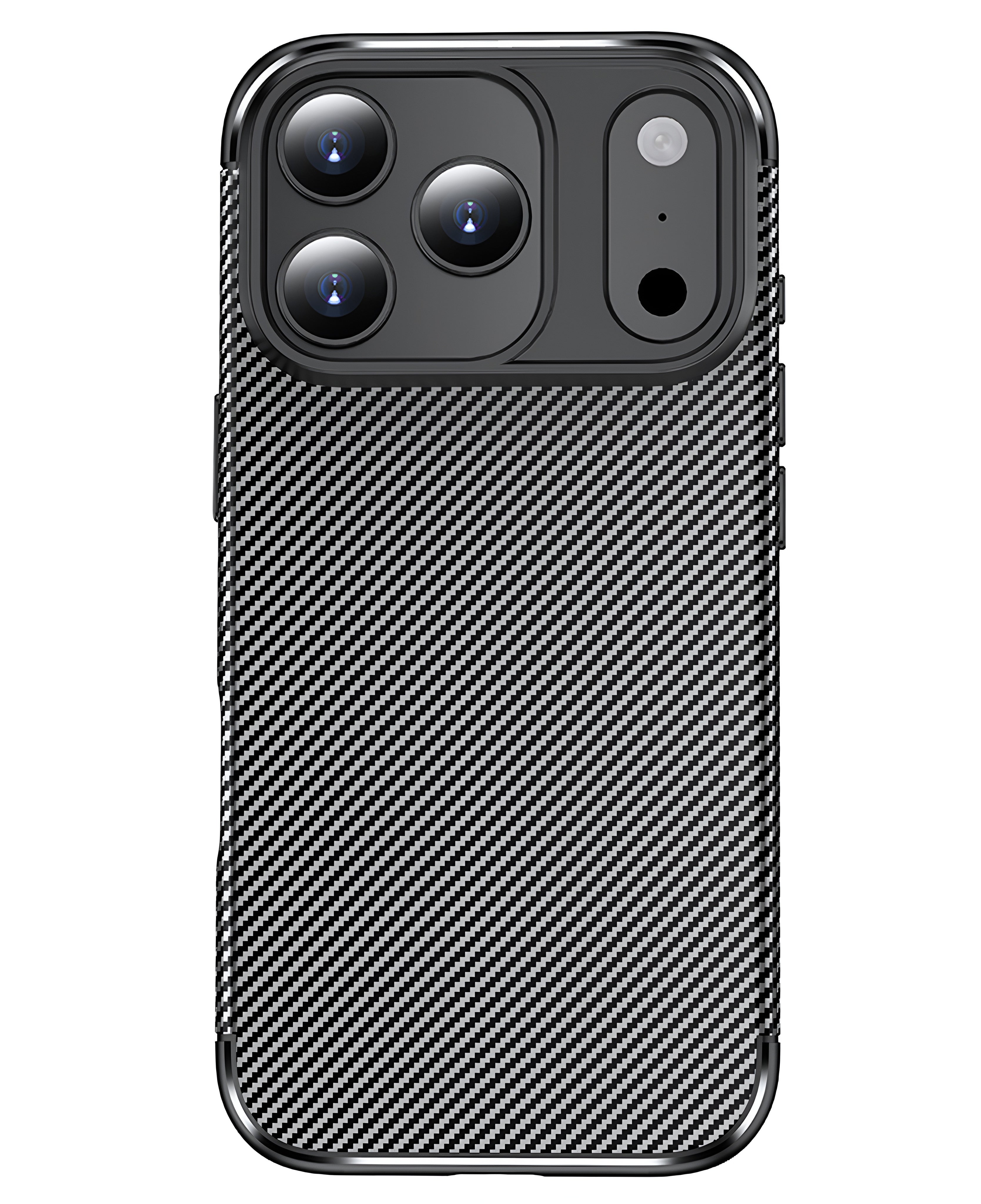 iPhone 17 Pro Max Uyumlu Karbon Silikon Kılıf