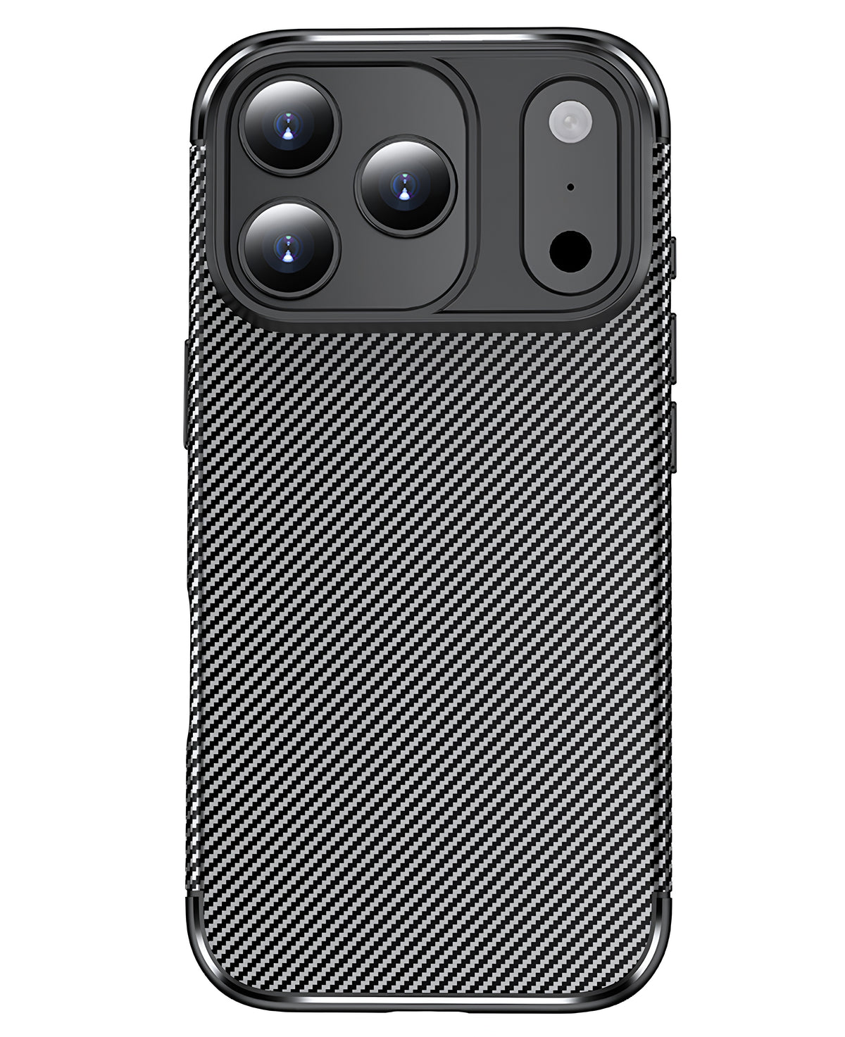 iPhone 17 Pro Max Uyumlu Karbon Silikon Kılıf