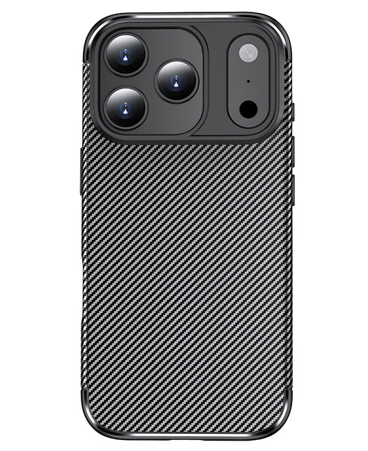 iPhone 17 Pro Max Uyumlu Karbon Silikon Kılıf