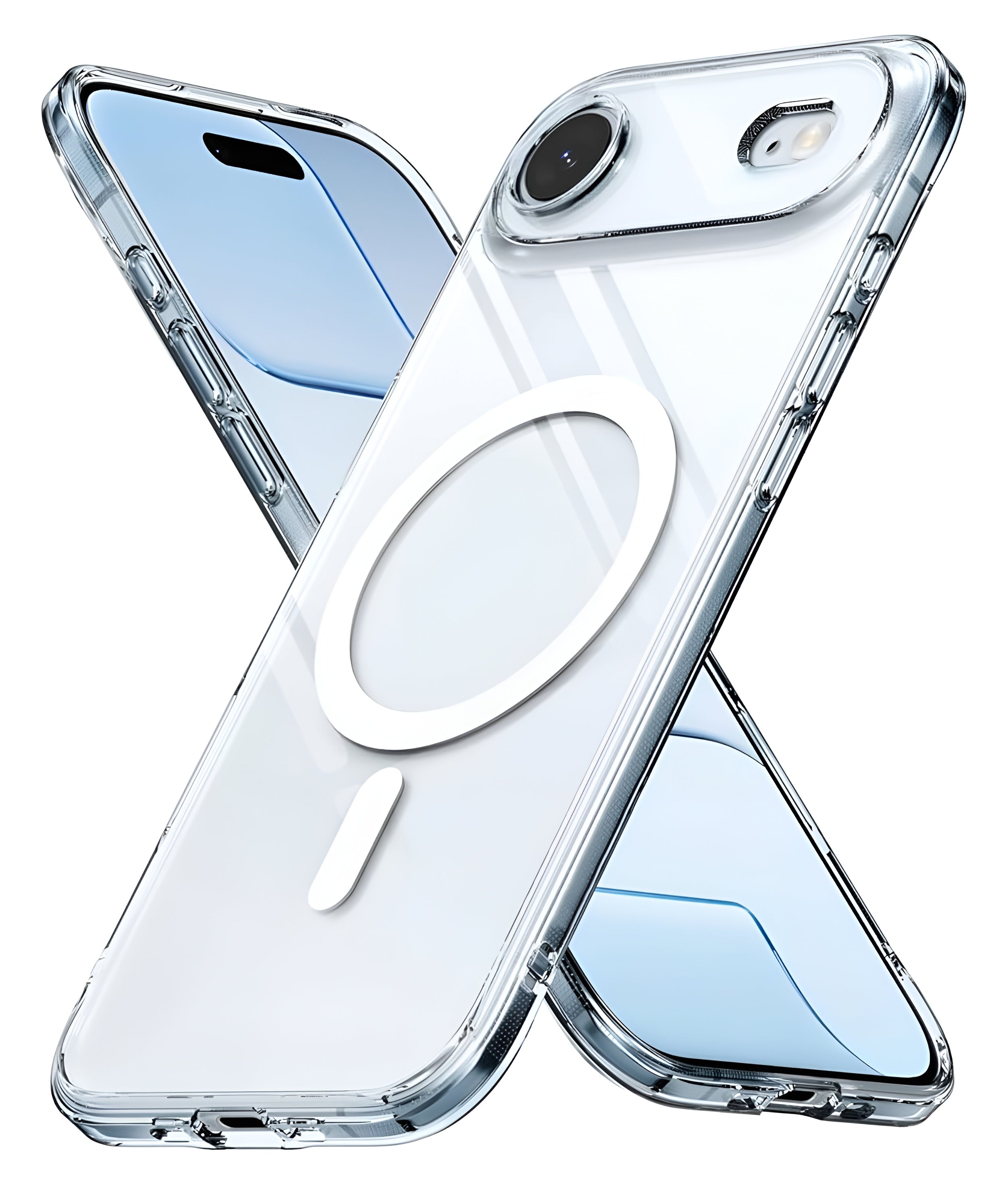 iPhone 17 Air Uyumlu Sararmaz Sert Şeffaf Magsafe Kılıf
