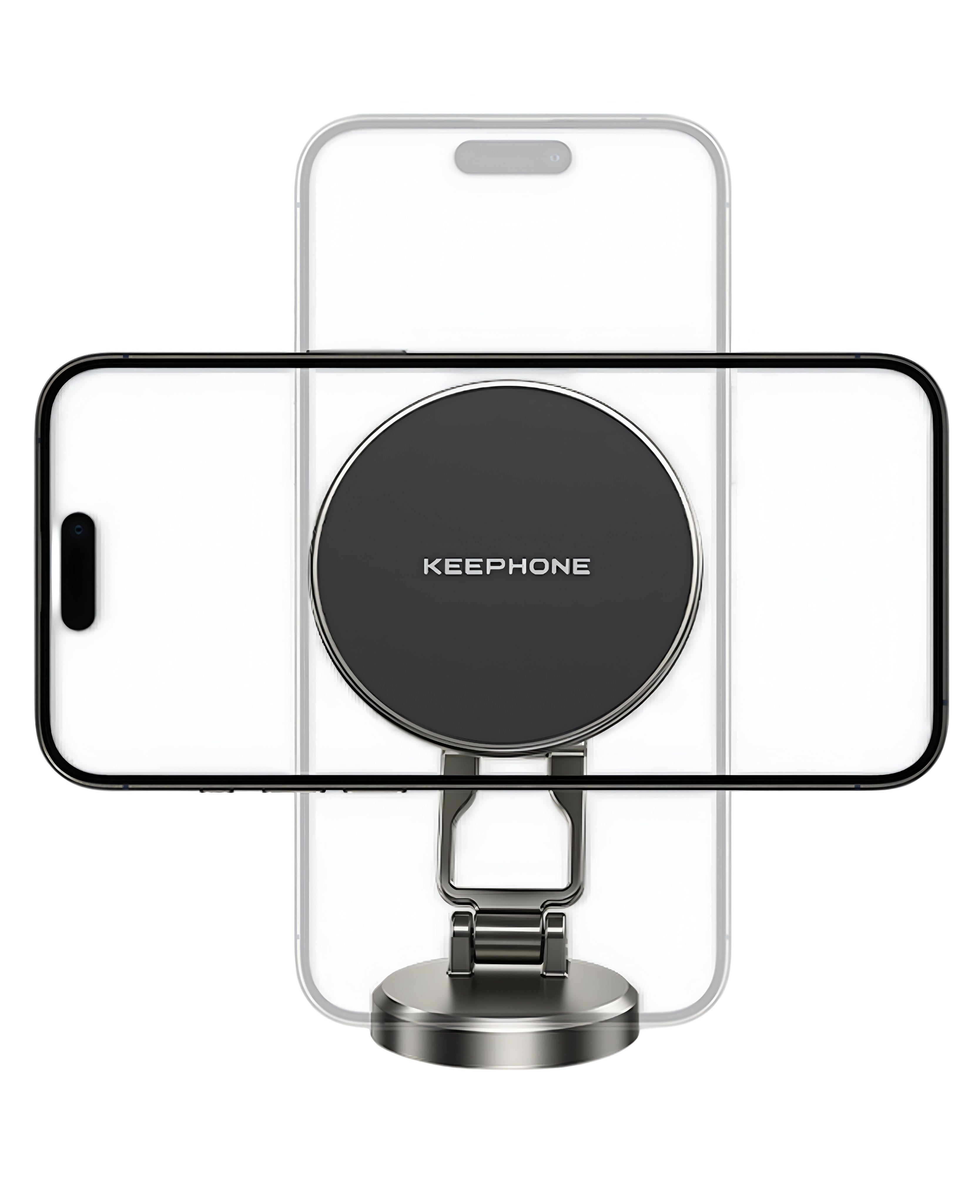 Keephone MagHold CR106 Yapışkanlı 360 Derece Ayarlanabilir Manyetik Magsafe Araç Telefon Tutucu