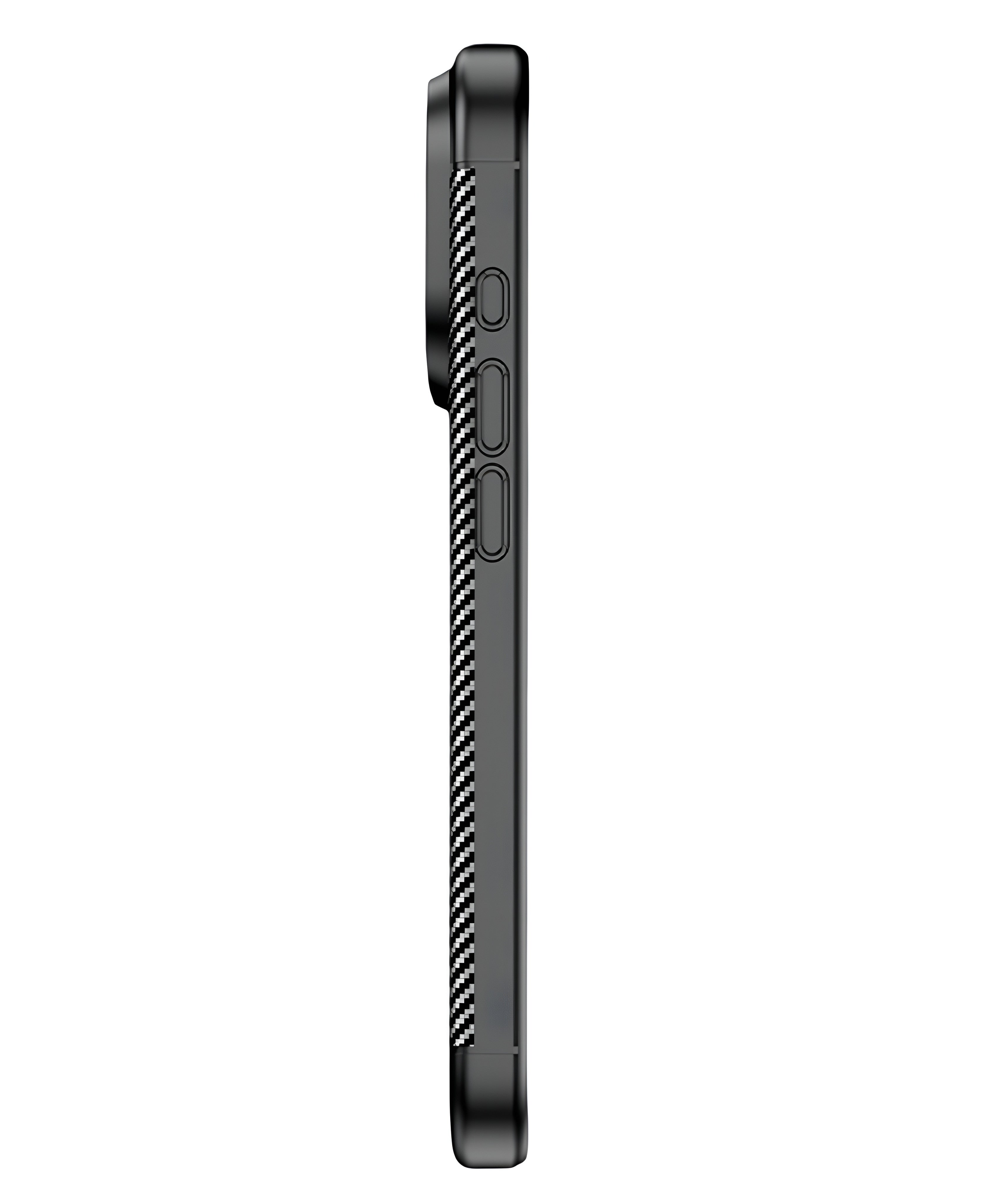 iPhone 17 Pro Max Uyumlu Karbon Silikon Kılıf